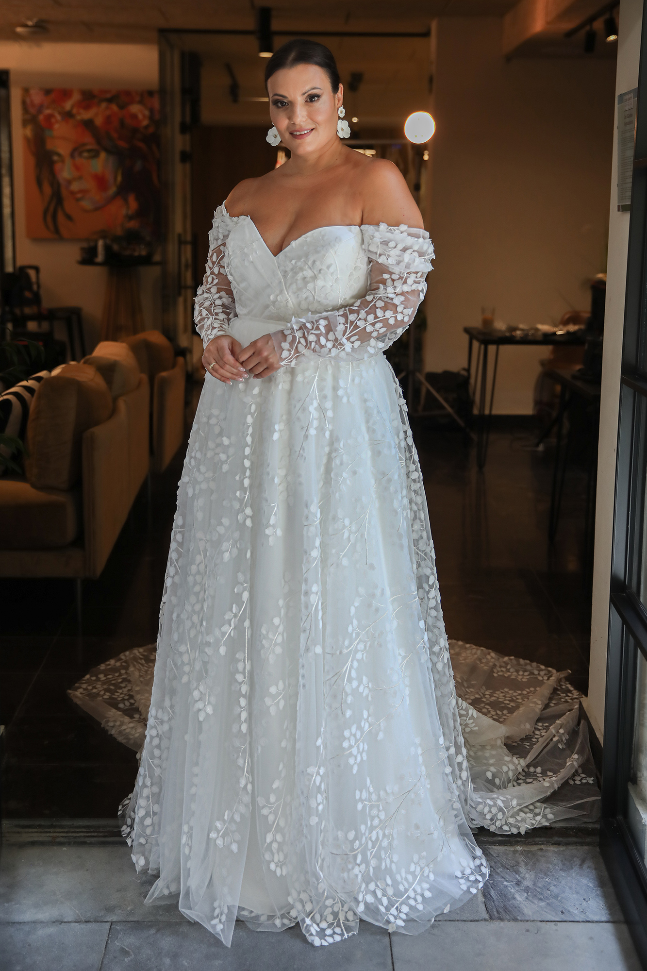 Fiora A-Line Studio Levana Plus Size Wedding Dress